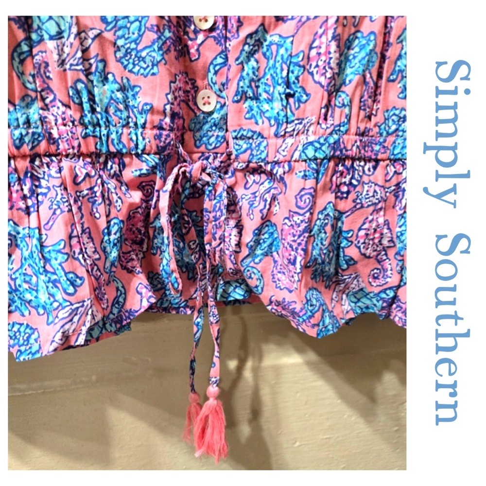 Simply Southern Vibrant Pink and Blue Blouse NWT 26"p2p - Picture 5 of 6